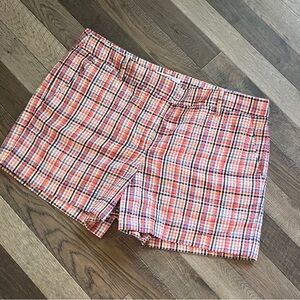 LOFT Multicolor Plaid Shorts